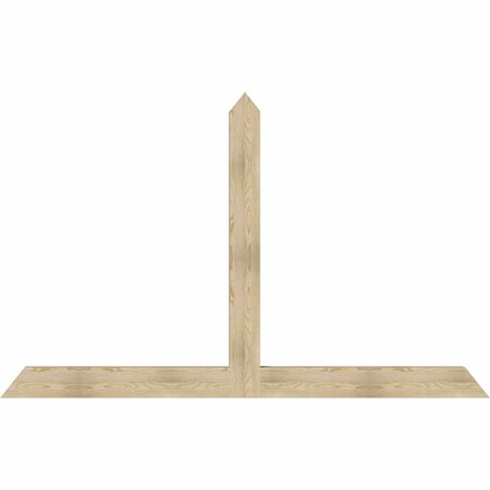 Ekena Millwork Portland Rough Sawn Timber Gable Bracket, Douglas Fir, 96"W x 60"H x 4"D x 6"F, 15/12 Pitch GBW096X60X0406POR00RDF